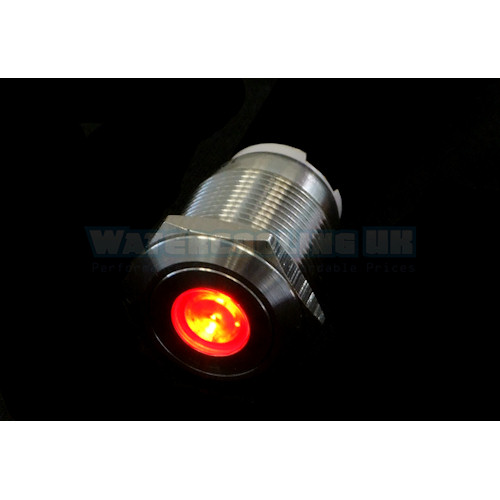 Push-Button 19mm Stainless Steel, Red Dot Lighting 6pin