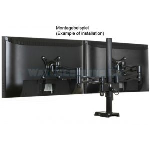 Arctic Monitor Arm Dual Z-2 including external USB Hub - Black