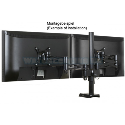 Arctic Monitor Arm Dual Z-2 including external USB Hub - Black