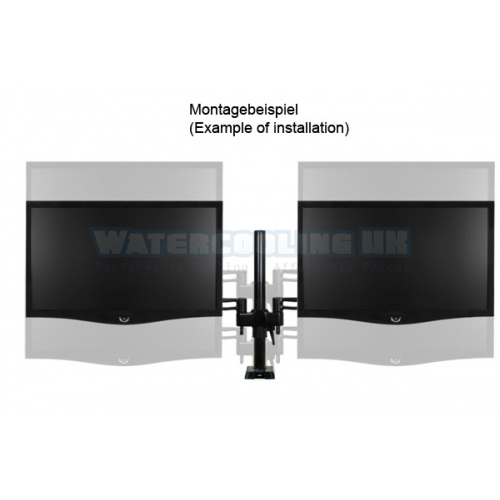 Arctic Monitor Arm Dual Z-2 including external USB Hub - Black