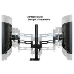 Arctic Monitor Arm Dual Z-2 including external USB Hub - Black