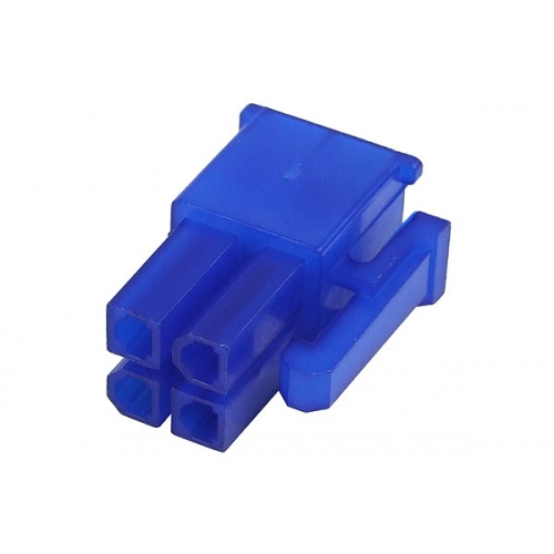 Pin 4 Mod Mod/Smart 4pin P4 ATX Connetor Plug - UV Blue - Watercooling UK