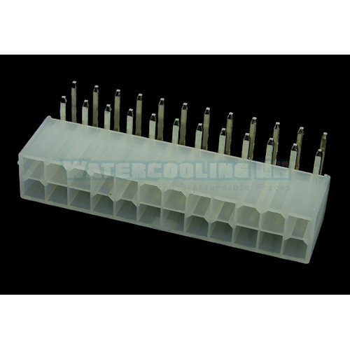 Mod/Smart ATX Power Connector 24Pin with MB Plug - White