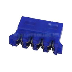 Mod/smart PSU Power Connector 90- 4pin Molex plug - UV-reactive blue