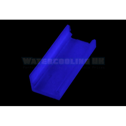 Mod/smart SATA Power Connector end cap for 90- 16Pin - UV-reactive blue