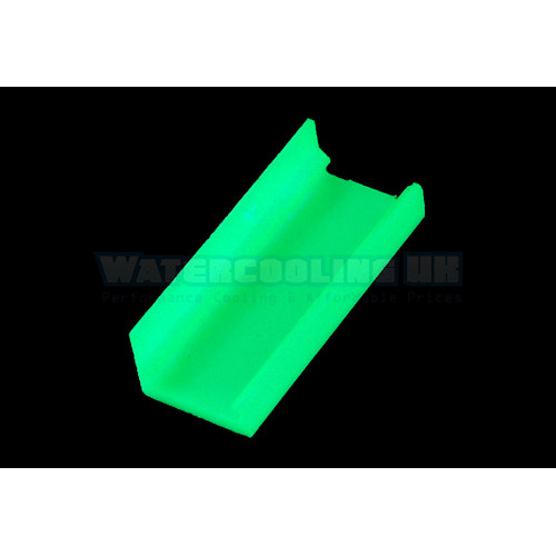 Mod/smart SATA Power Connector end cap for 90- 16Pin - UV-reactive green