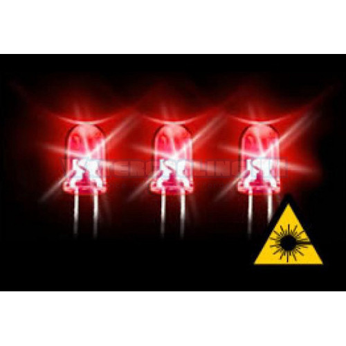 5mm hyper-bright LED red 12000mcd 20- 2.2V