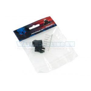 Phobya ATX Power Connector 4Pin Buchse inkl. 4 Pins - 2 Stck Black