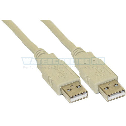 USB 2.0 Cable, AM to AM, Beige, 5m