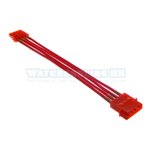 Mod/Smart Kobra SS 4pin Molex extension - UV Red - 20cm