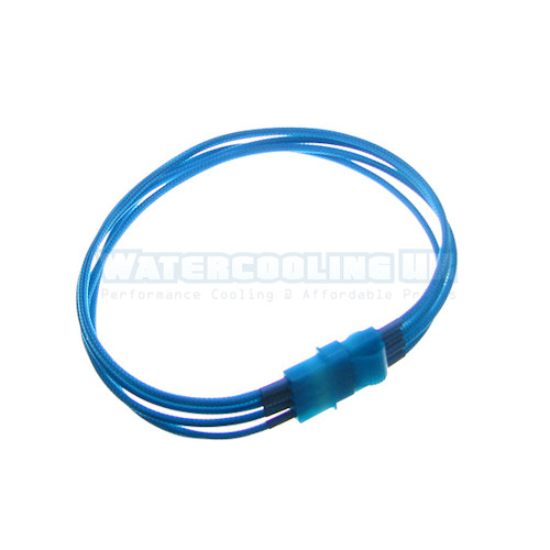 Mod/Smart Kobra SS 4pin EZ Pinch Molex extension - Aqua Blue - 40cm