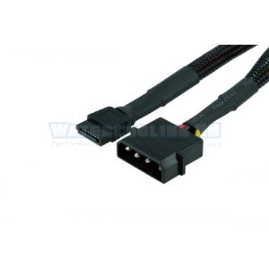 Phobya 7Pin Sata to eSata Individually Sleeved 35cm - Black