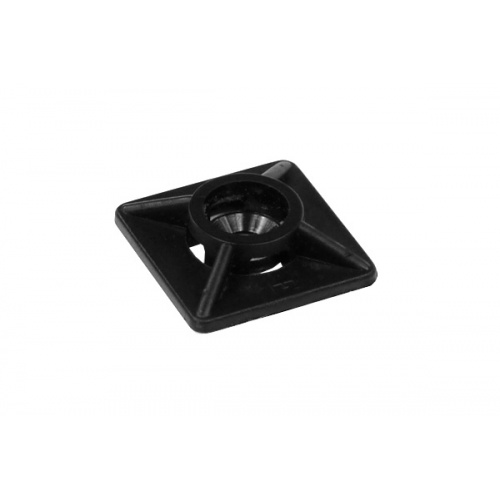 Cable Modders Zip Tie Adhesive Cradle Mount 19x19mm (20 Pack) - Black