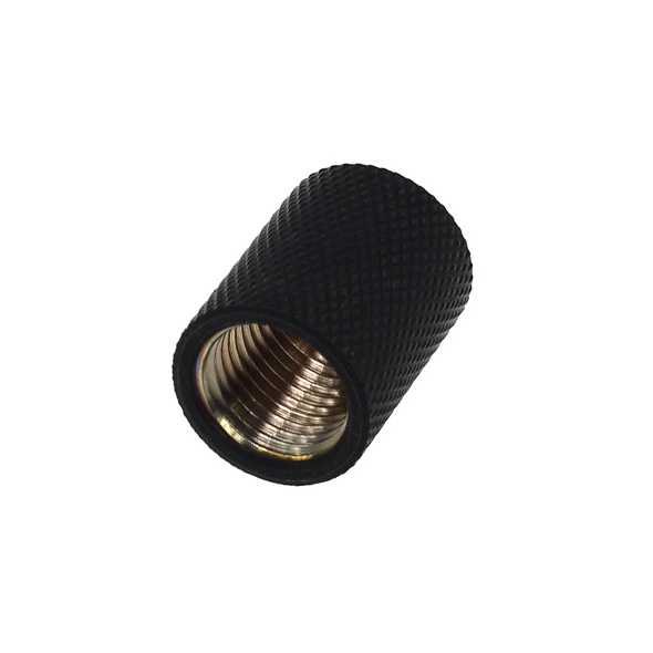 Alphacool G1/4 Female to G1/4 Female Straight - Deep Black