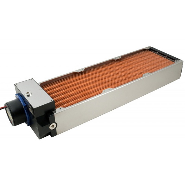Aquacomputer Copper 420mm airplex Modularity Inc D5 - Stainless side panels