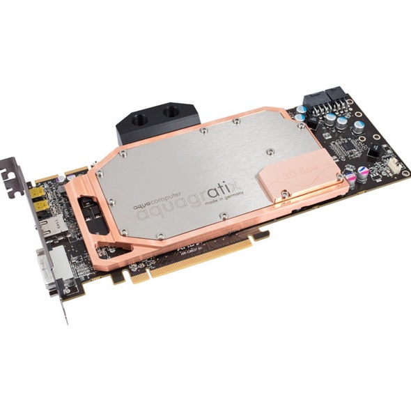 Aquacomputer Radeon HD 7970, 3GB GDDR5, PCIe with aquagratiX block fitted