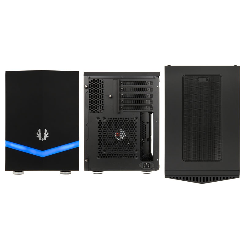 BitFenix Colossus Micro-ATX Case RED / BLUE / GREEN LED - black