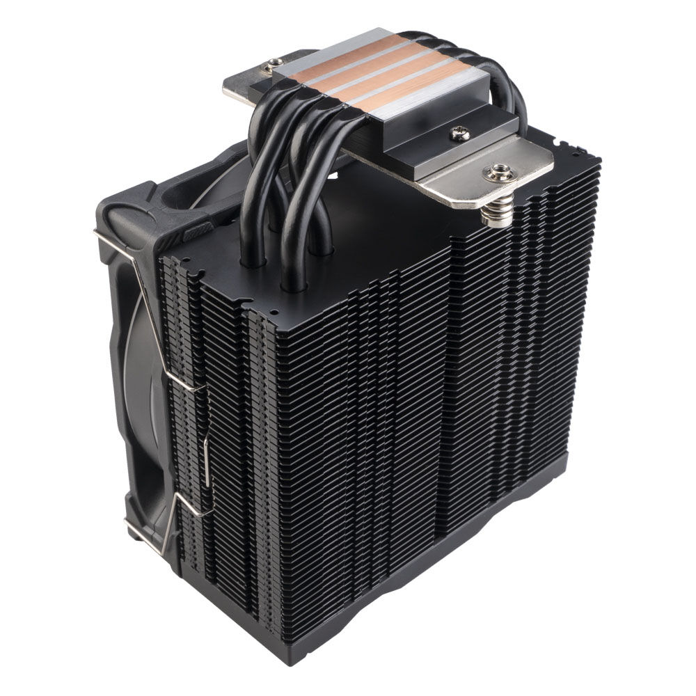 Akasa SOHO H4 Plus CPU Cooler and AR12 Reverse Fan, RGB - Black