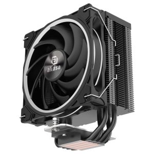 Akasa SOHO H4 Plus CPU Cooler and AR12 Reverse Fan, RGB - Black