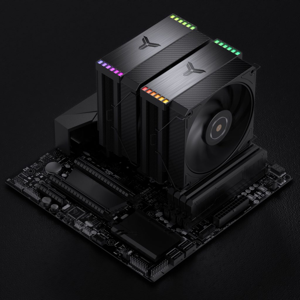 Jonsbo HX6280 CPU cooler, PWM, RGB - 130mm, black
