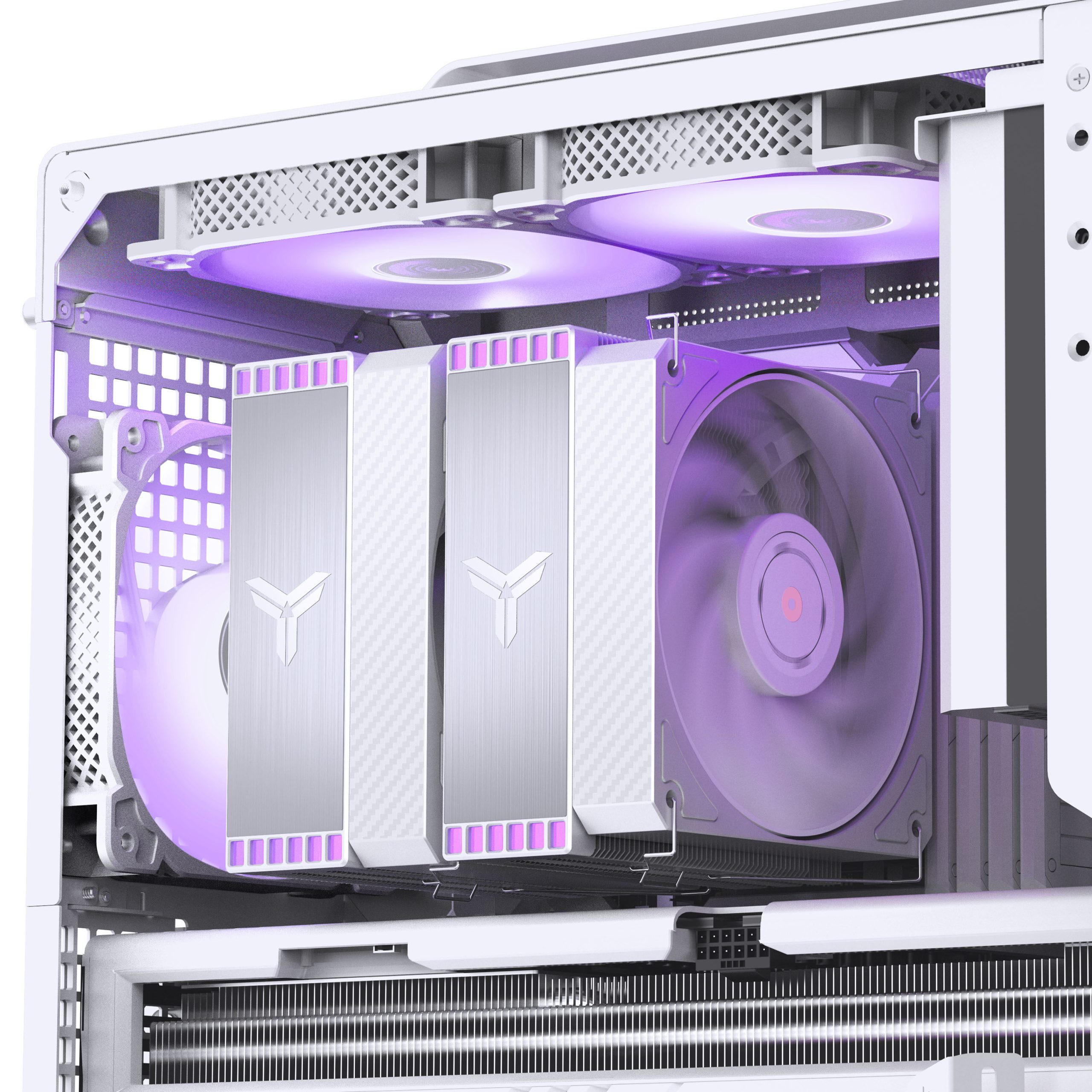 Jonsbo HX6280 CPU cooler, PWM, RGB - 130mm, white : image 13