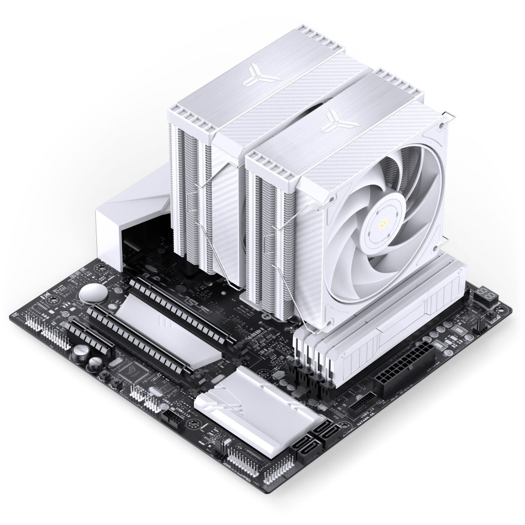 Jonsbo HX6280 CPU cooler, PWM, RGB - 130mm, white : image 12