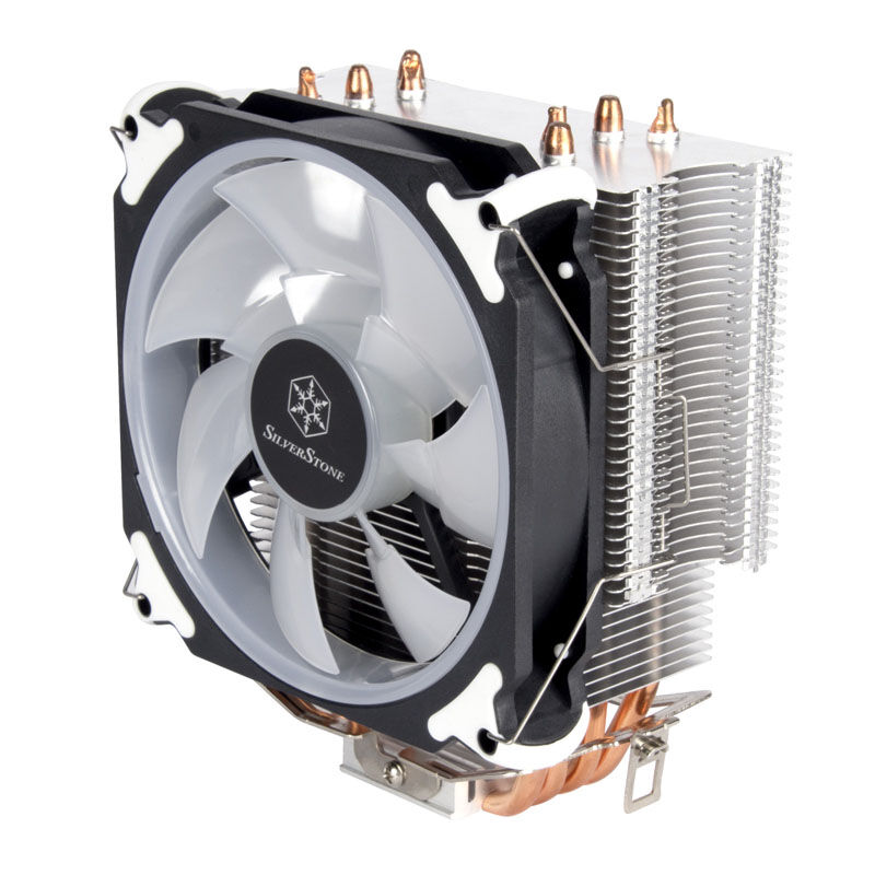 SilverStone Argon CPU cooler, RGB - 120 mm