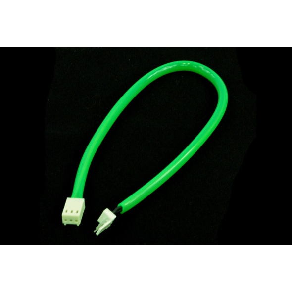 Extension cable 3Pin Molex 28cm UV green