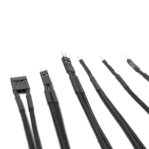 Front I/O Panel 30CM U-HD Braided Cable Set (6pc Kit), Jet Black ...
