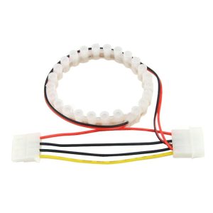 FlexLight Dip LEDs - 24x 4mm LEDs Yellow-25cm Long With Connection Cable