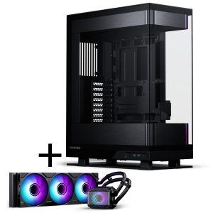 PHANTEKS Evolv X2 Midi-Tower, Tempered Glass, DRGB + Glacier One 360M25 Gen2 AIO - Black