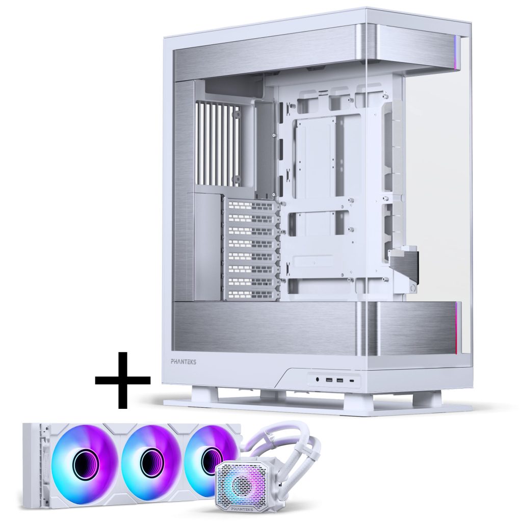 PHANTEKS Evolv X2 Midi-Tower, Tempered Glass, DRGB + Glacier One 360M25 Gen2 AIO - White : image 1