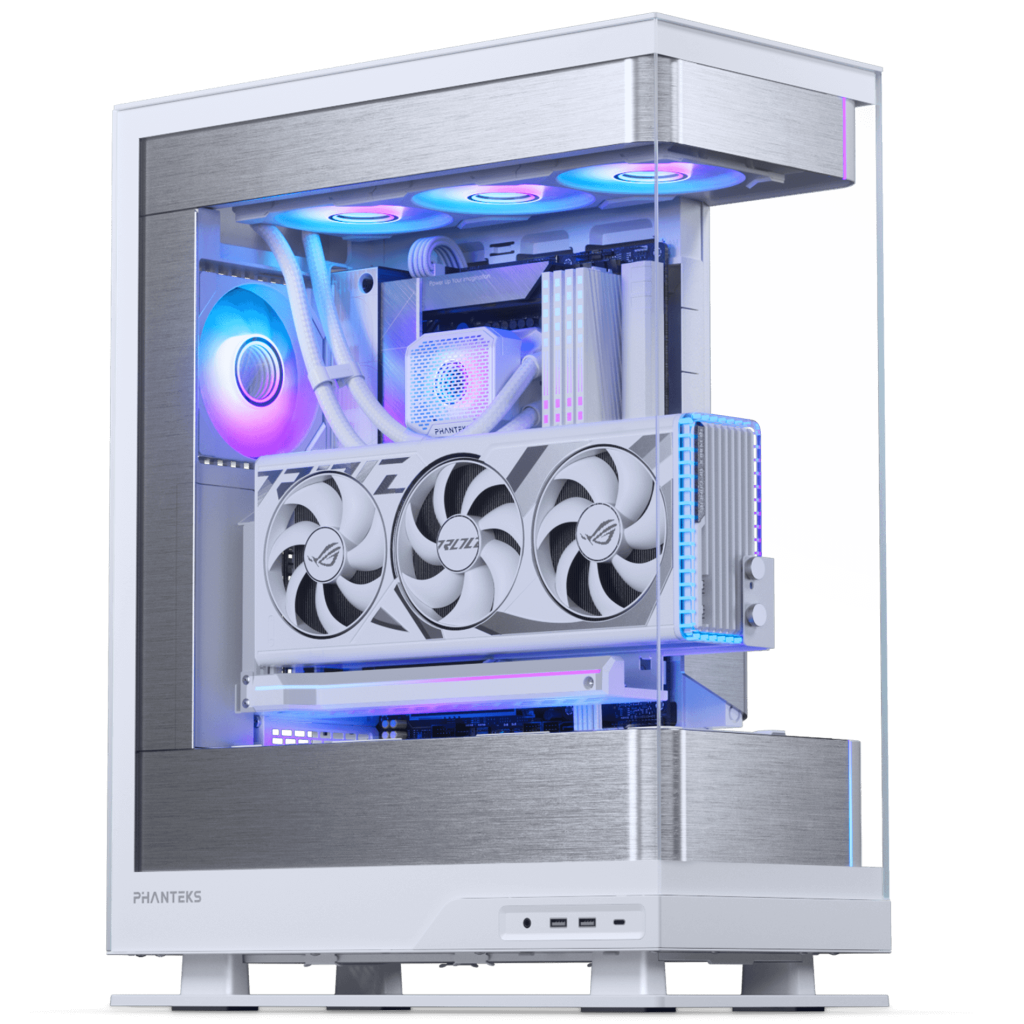 PHANTEKS Evolv X2 Midi-Tower, Tempered Glass, DRGB + Glacier One 360M25 Gen2 AIO - White : image 2