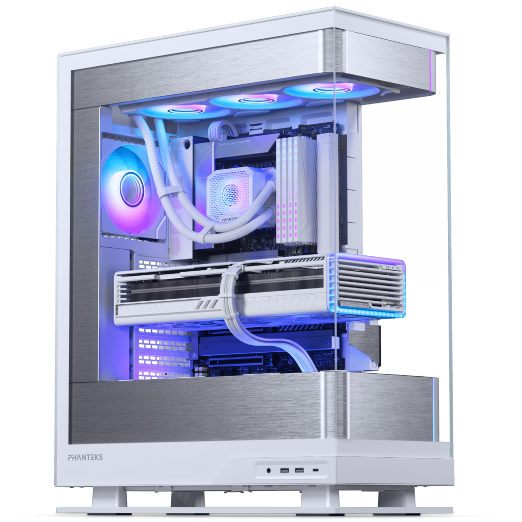 PHANTEKS Evolv X2 Midi-Tower, Tempered Glass, DRGB + Glacier One 360M25 Gen2 AIO - White : image 5