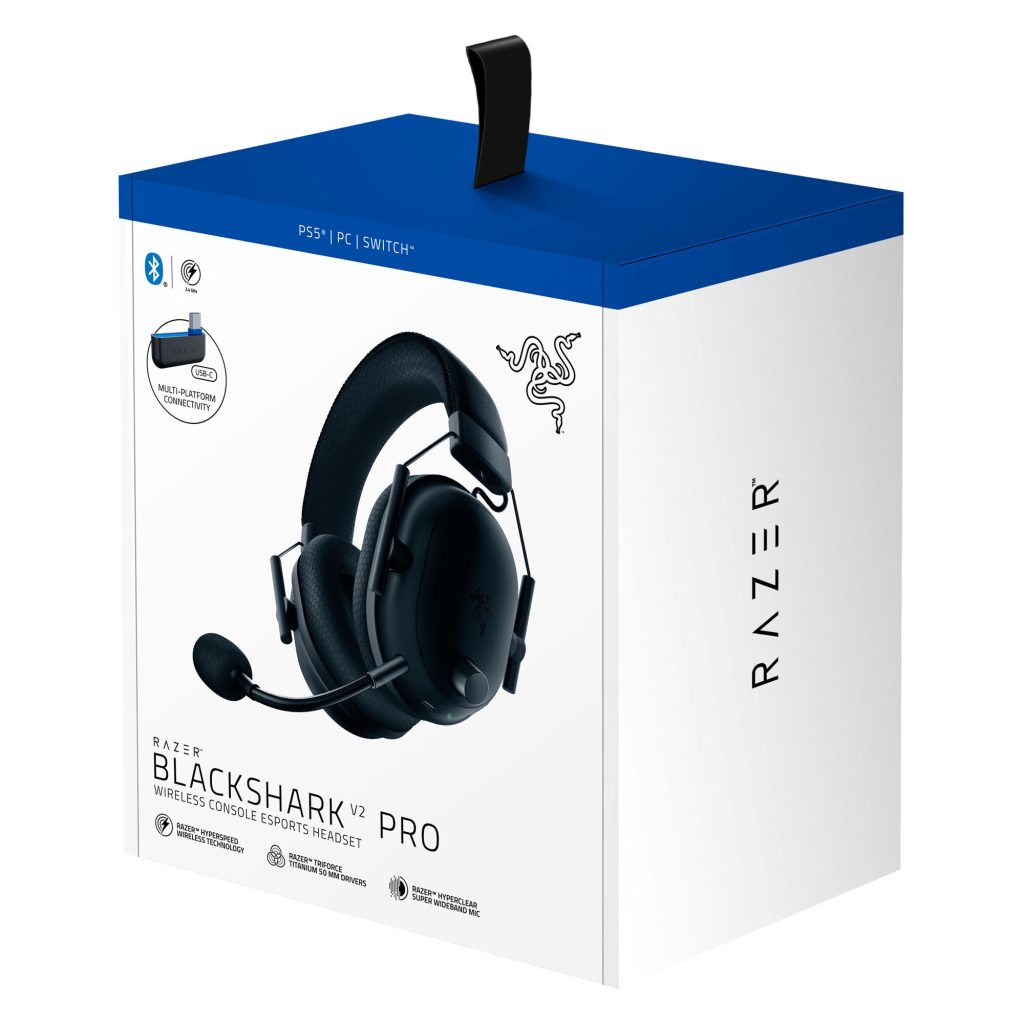Razer BlackShark V2 Pro for PlayStation and Xbox Wireless Esports Gaming Headset - black