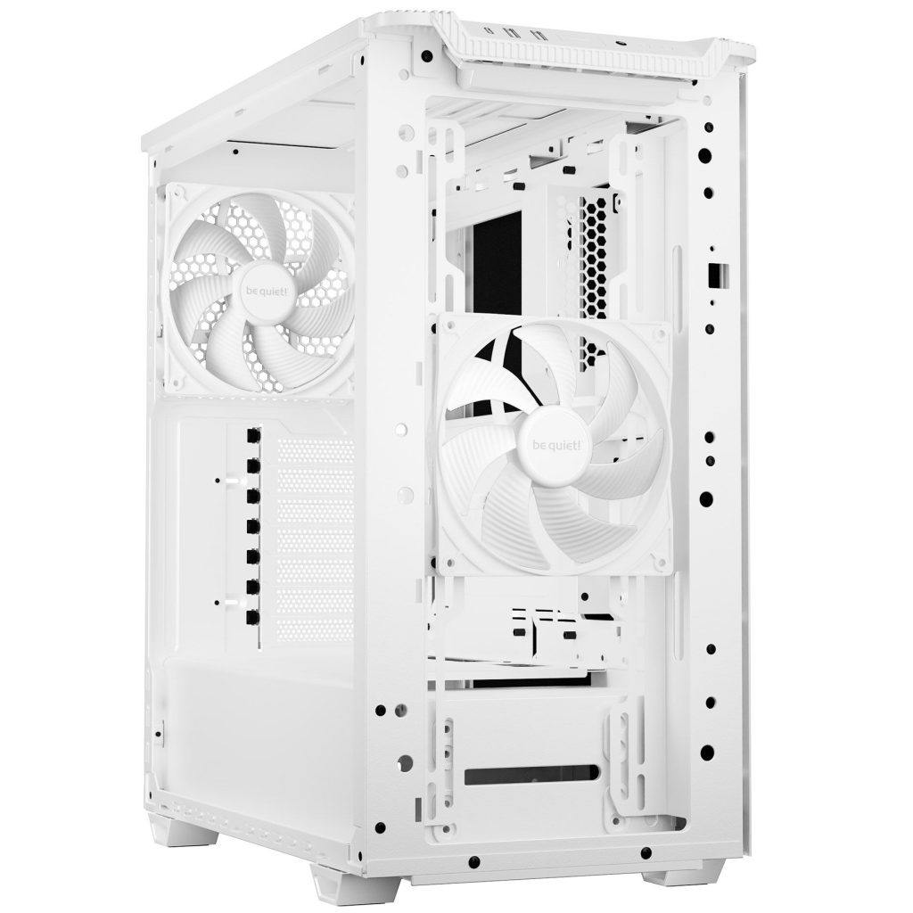 be quiet! Pure Base 501 Airflow PC case, Midi-Tower, ATX, Tempered Glass - white