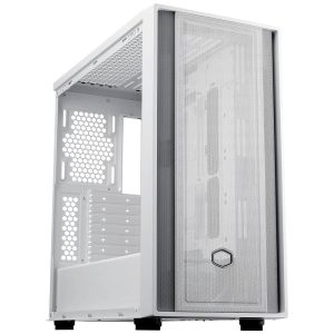Cooler Master MasterBox 600 Lite PC Case, Midi-Tower, E-ATX, Tempered Glass - White