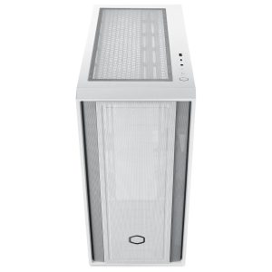 Cooler Master MasterBox 600 Lite PC Case, Midi-Tower, E-ATX, Tempered Glass - White