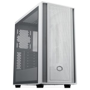 Cooler Master MasterBox 600 Lite PC Case, Midi-Tower, E-ATX, Tempered Glass - White