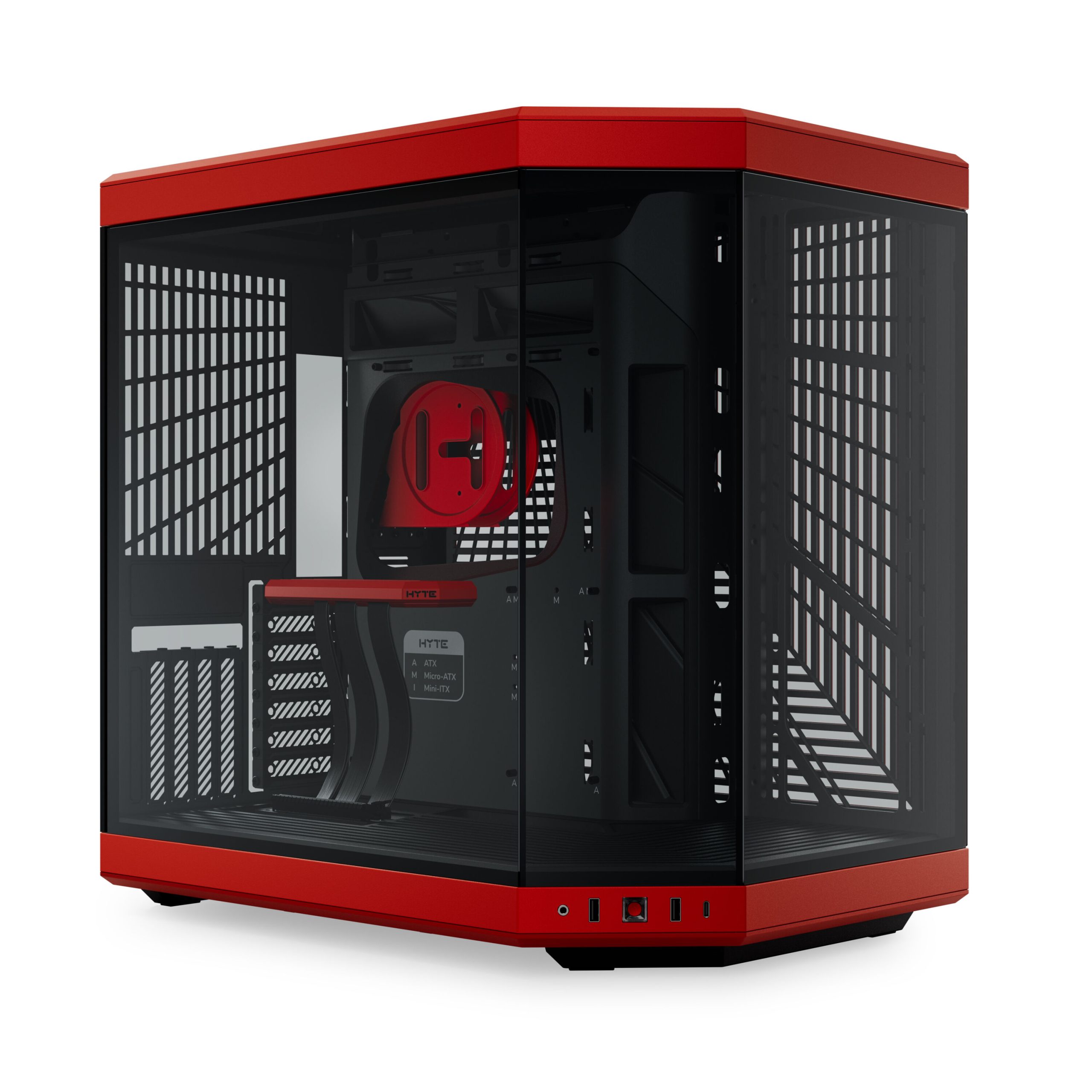 Hyte Y70 Midi Tower Standard - black / red