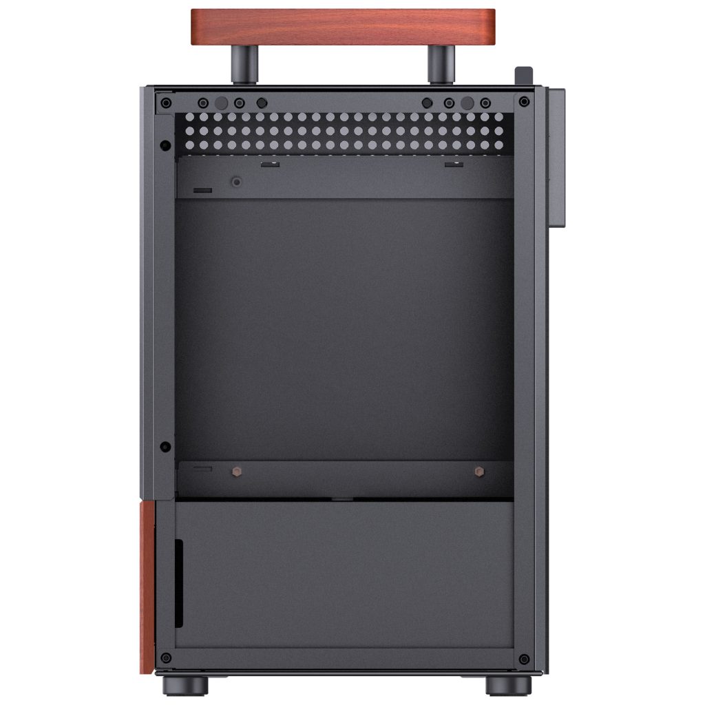 Jonsbo T6 PC Case, Mini-Tower, Mini-ITX, Tempered Glass, Wood - Black : image 8