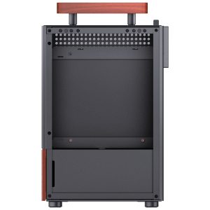 Jonsbo T6 PC Case, Mini-Tower, Mini-ITX, Tempered Glass, Wood - Black : image 8