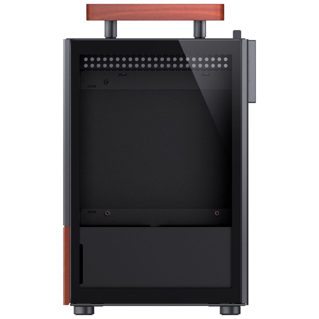 Jonsbo T6 PC Case, Mini-Tower, Mini-ITX, Tempered Glass, Wood - Black : image 10