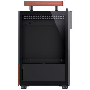 Jonsbo T6 PC Case, Mini-Tower, Mini-ITX, Tempered Glass, Wood - Black : image 10