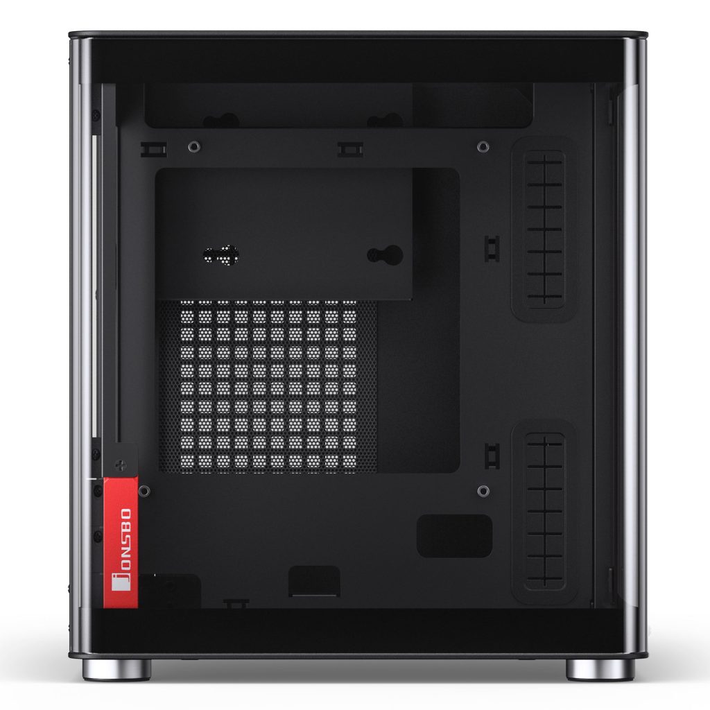 Jonsbo TK-0 PC Case, Mini-Tower, Mini-ITX, Tempered Glass, Wood - Black