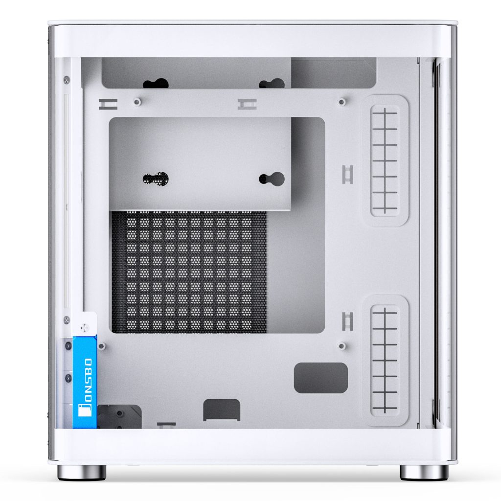Jonsbo TK-0 PC Case, Mini-Tower, Mini-ITX, Tempered Glass, Wood - White : image 6