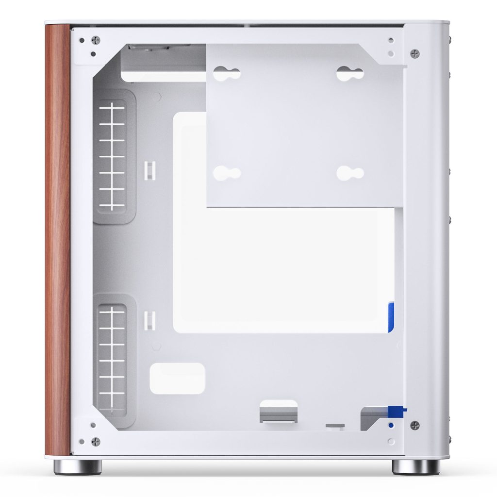 Jonsbo TK-0 PC Case, Mini-Tower, Mini-ITX, Tempered Glass, Wood - White : image 4