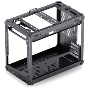 Jonsbo C6 MAX PC Case, Mini Case, Micro-ATX, Tempered Glass - Black