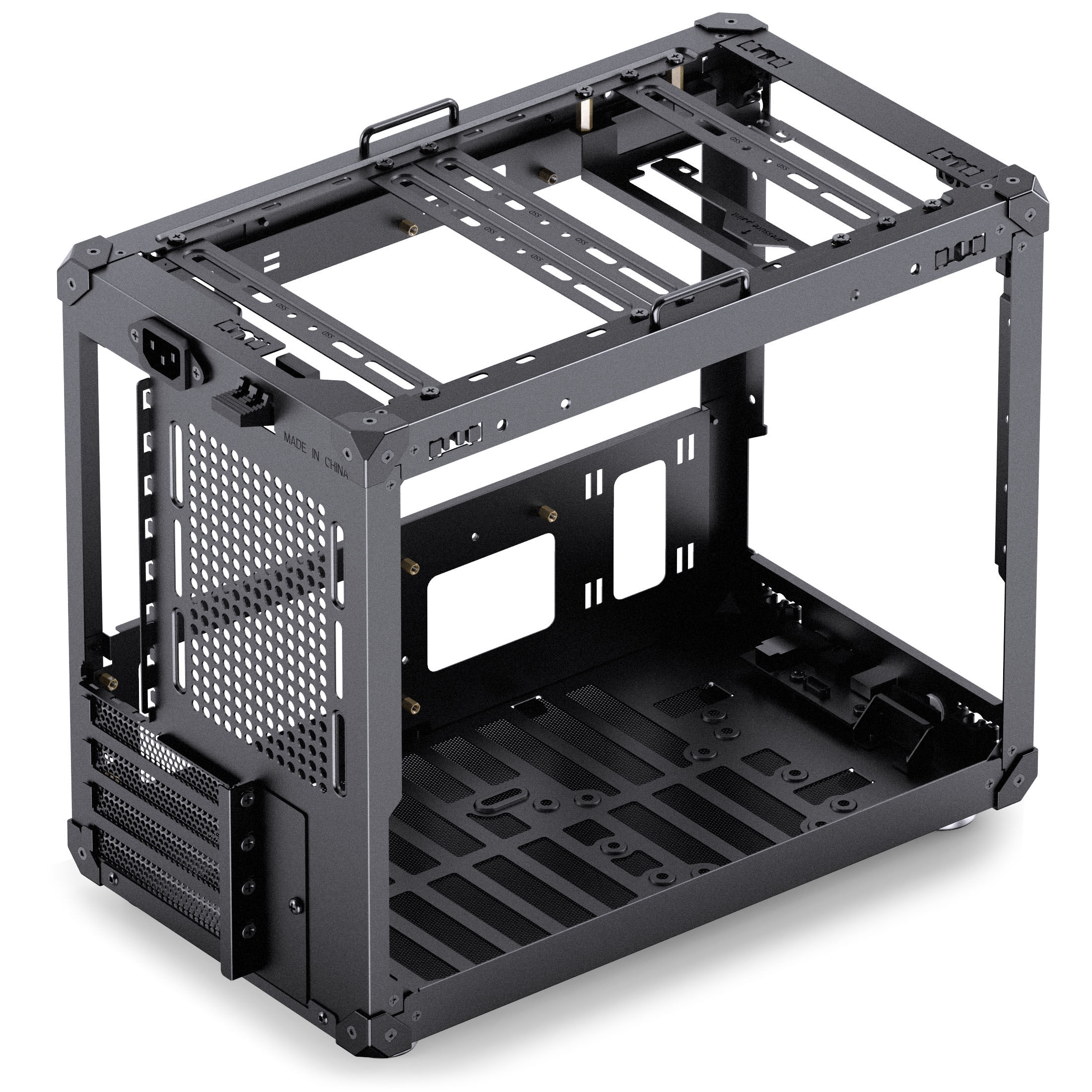 Jonsbo C6 MAX PC Case, Mini Case, Micro-ATX, Tempered Glass - Black