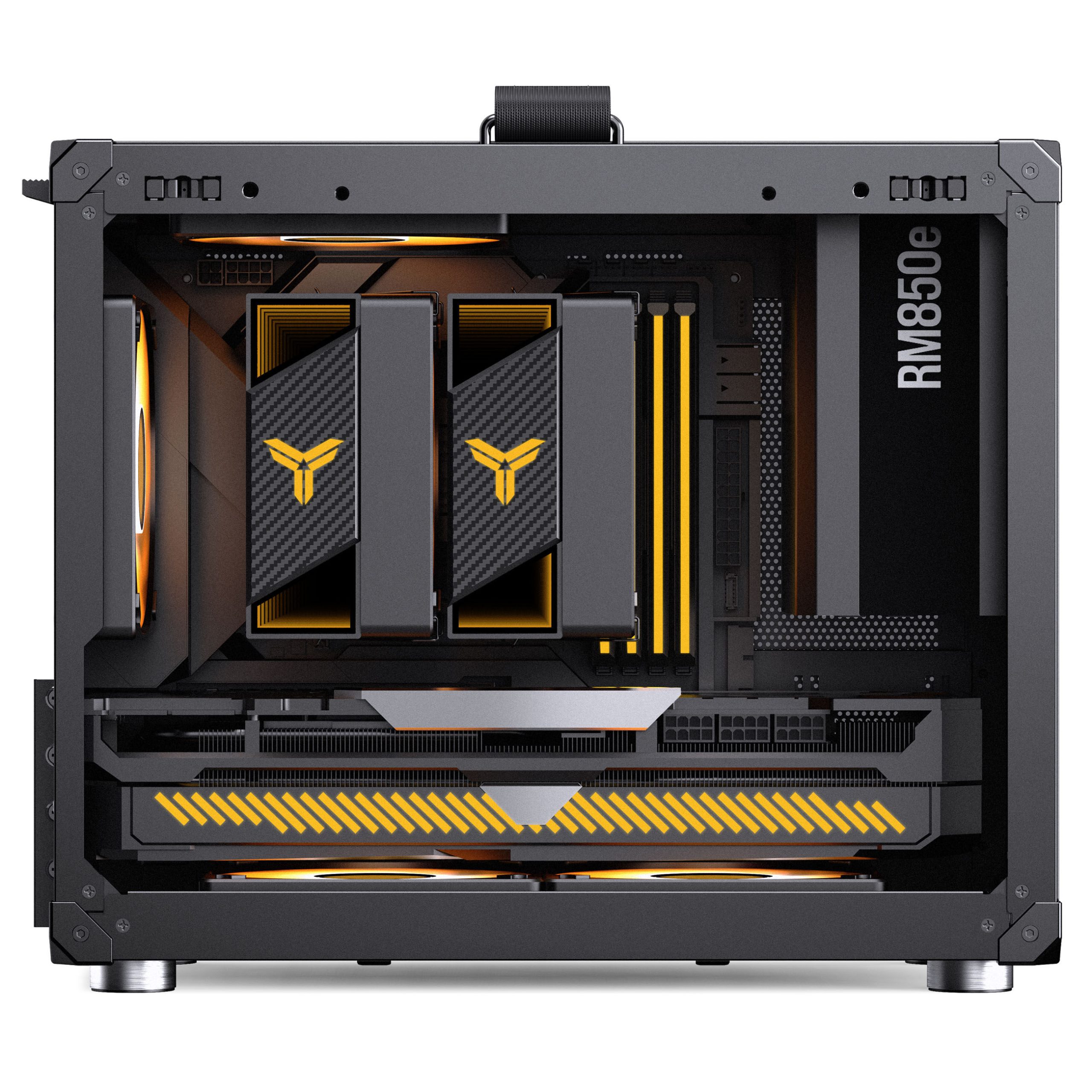 Jonsbo C6 MAX PC Case, Mini Case, Micro-ATX, Tempered Glass - Black